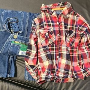 Liberty Red and Blue Plaid Button Down Shirt